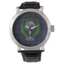 Liten skotsk klan Tartan & vapen
