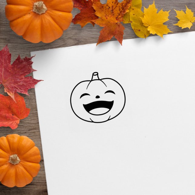 Liten skrattande Halloween-pumpa 1x1 Stämpel (Skapare uppladdad)