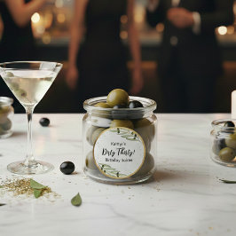 Liten skvätt rolig Martini Soaré Runt Klistermärke