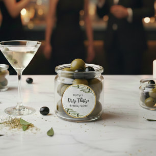 Liten skvätt rolig Martini Soaré Runt Klistermärke