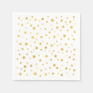 Liten slumpmässig Guld Stars Mönster Pappersservett