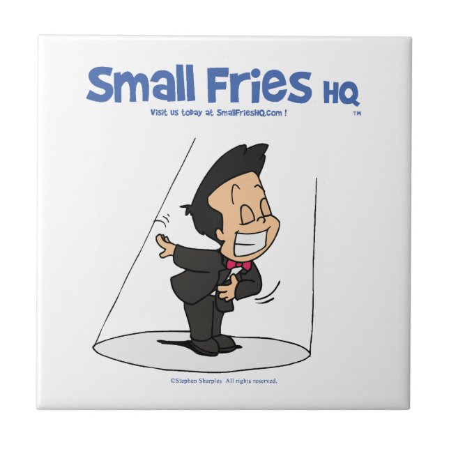 Liten småfiskHQ keramiska Oscar belägger med tegel Kakelplatta (Framsidan)