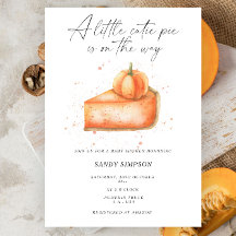 Liten sockerpajpumpa höst baby shower