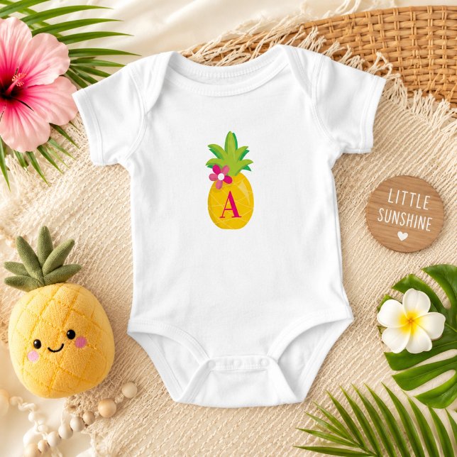 Liten solsken Pineapple Monogram  Tee Shirt (Skapare uppladdad)