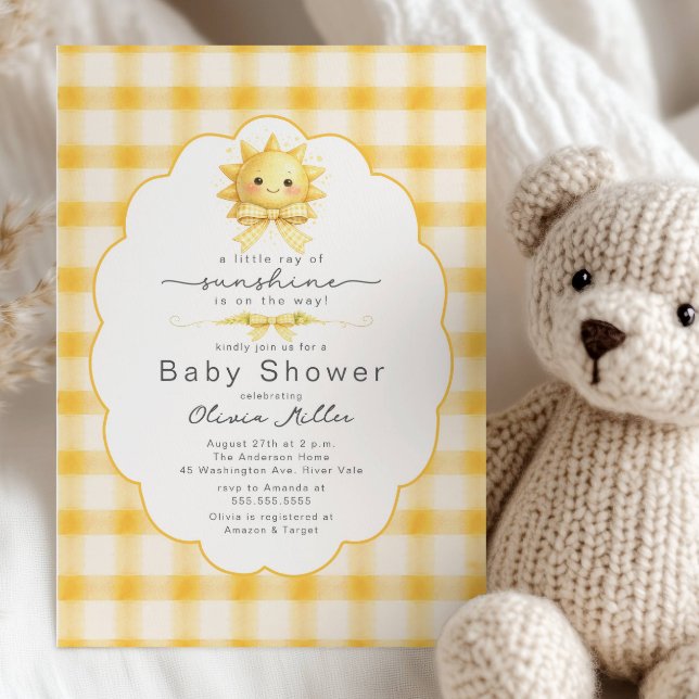 Liten solstråle baby shower inbjudan (Skapare uppladdad)