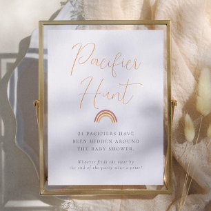 Liten solstråle Baby Shower Nappjakt Poster