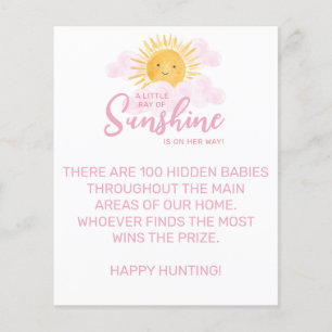 Liten solstråle Baby Shower-spel