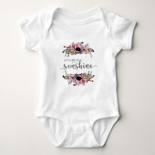 Liten solstråle Boho Chic Babyflicka Tutu Tröja