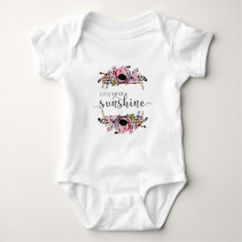 Liten solstråle | Boho Chic Bebis Flickan Tutu T-shirt