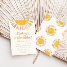 Liten solstråle Boho Retro Flick Baby Shower
