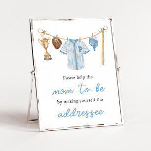 Liten soppa Baseball-kuvert Station Poster