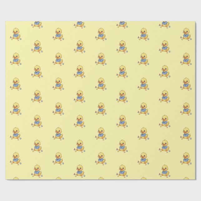 Liten söt anka presentpapper (Platt)