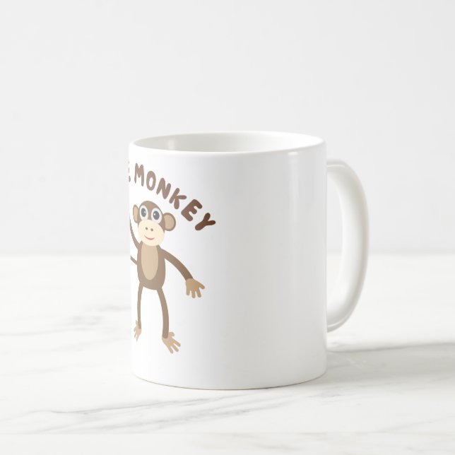 liten söt apa kaffemugg (Framsida höger)