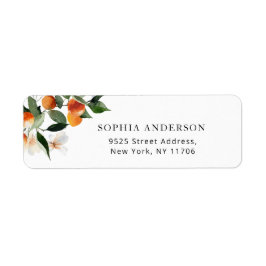 Liten söt baby baby shower returadress etikett