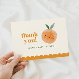 Liten söt baby baby shower tackkort