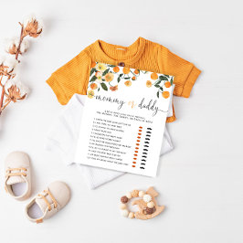 Liten söt botanisk gissningsspelkort för baby show