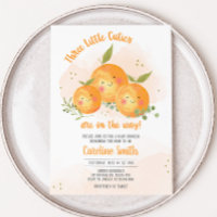 Liten söt citrus apelsin baby shower