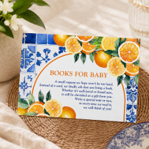 Liten söt citrus baby shower blöja lotteri kort
