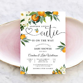 Liten söt citrus baby shower inbjudan