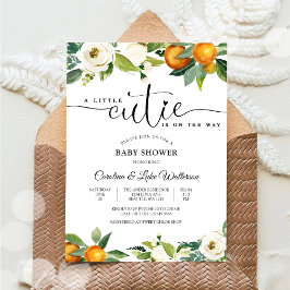 Liten söt citrus baby shower-inbjudan inbjudningar