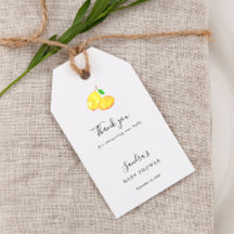 Liten söt citrus citron baby shower sommar