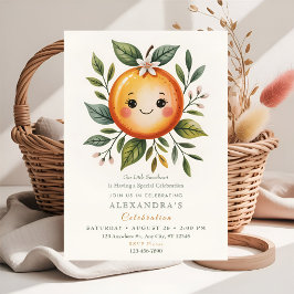 Liten söt citrus-tema-fest inbjudningar
