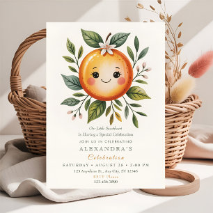 Liten söt citrus-tema-fest inbjudningar