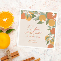 Liten söt citrusrivande apelsiner Baby Shower