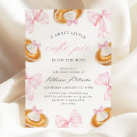 Liten söt lilla tårta rosa baby shower