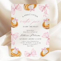 Liten söt lilla tårta rosa baby shower