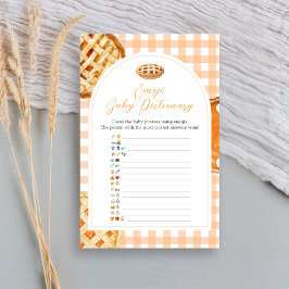 Liten söt liten baby shower Emoji Pictionary-spel