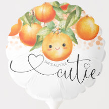 Liten söt orange citrus baby shower