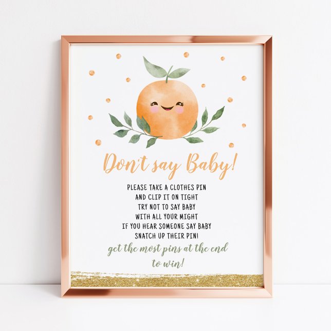 Liten söt orange - säg inte baby-leken (Skapare uppladdad)