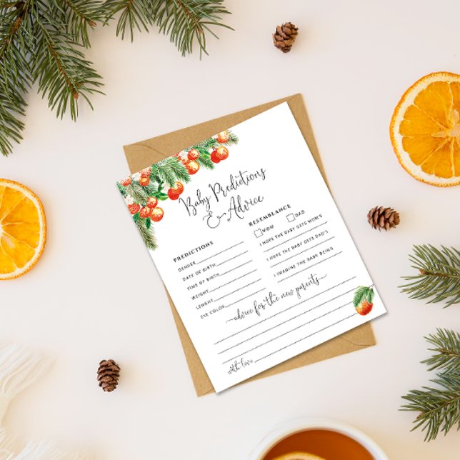 Liten söt pink baby-förutsägelse & rådkort (Skapare uppladdad)