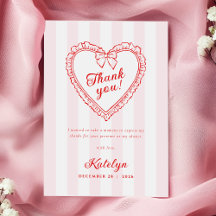 Liten Söthet Baby Shower Tacksamhetskort