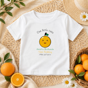 Liten sötis Orange Citrus 1-årsfest T Shirt