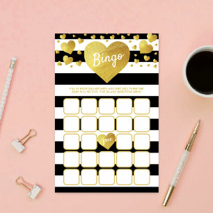 Liten sötnos baby shower Bingo spel