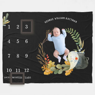 Liten spökhalloweenbaby Milstol Täcke Fleecefilt