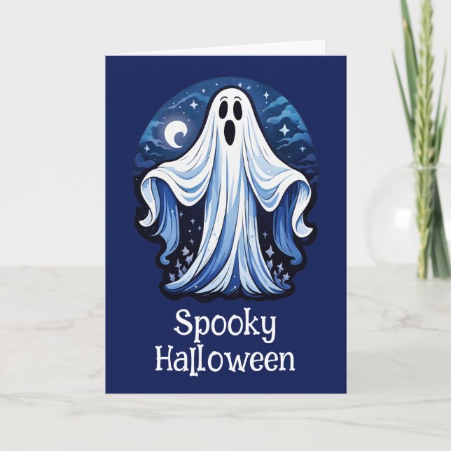 Liten spökis - Halloween 16 - Fan roligt Kort (Framsida)