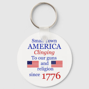 Liten stad stolt Keytag Nyckelring