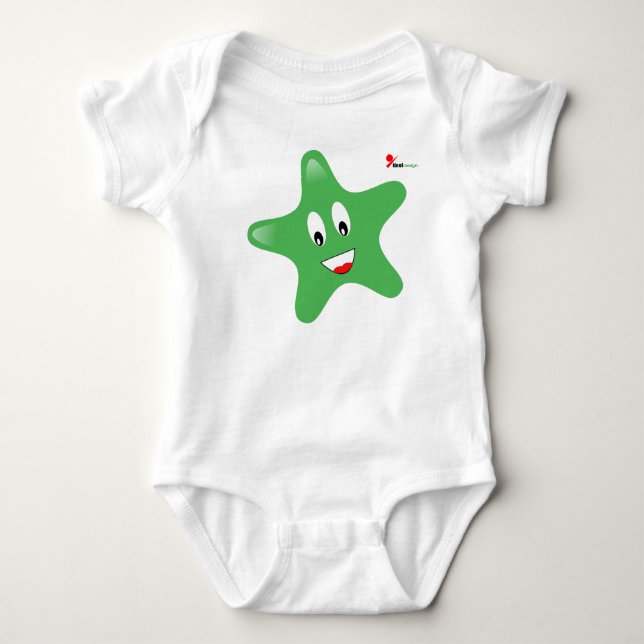 Liten Stjärna Baby Body T Shirt (Framsida)