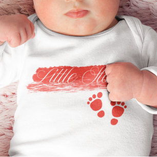 Liten stjärna-barnfötter Baby Body T Shirt