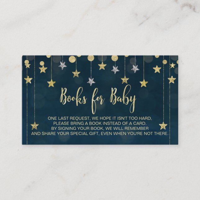 Liten stjärna blinkar bok begäran infoga tilläggskort (Framsida)