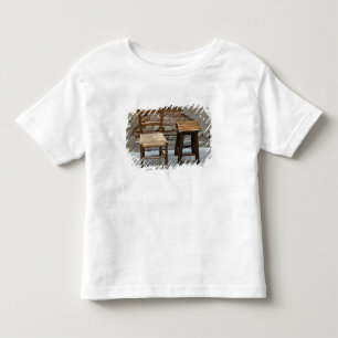 Liten stol och pall, Pienza, Italien Tee