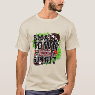 Liten storhet, fotboll och hjälm t shirt