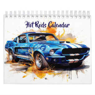 Liten Storlek Hot Rods Kalender