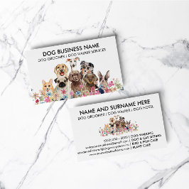 Liten Storlek Medelstor Hundtränare Visitkort