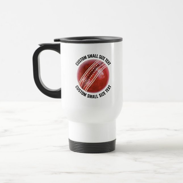 Liten Storlek Personlig Text Vit Anpassad Cricket Resemugg (Vänster)