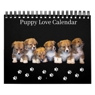 Liten storlek Valpkalender Kalender