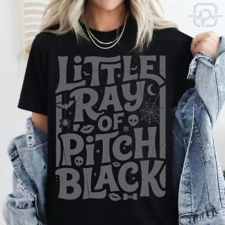 Liten stråle av becksvart mörk humor Halloween Fåt T Shirt